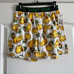 Vintage Briefly Stated Lucky Duck Trunks Boxers 100% Cotton Size S (28-30) NWT